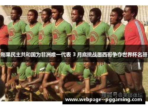刚果民主共和国为非洲唯一代表 3 月底挑战墨西哥争夺世界杯名额 刚果民主共和国为非洲唯一代表 3 月底挑战墨西哥争夺世界杯名额